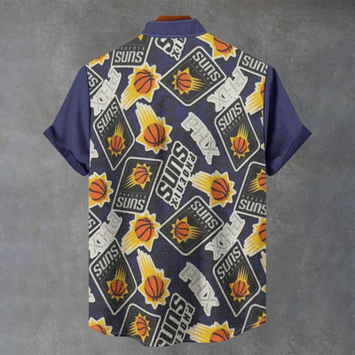 Camisa de cuello alto de los Phoenix Suns | Lino sintético de 110 g/m²