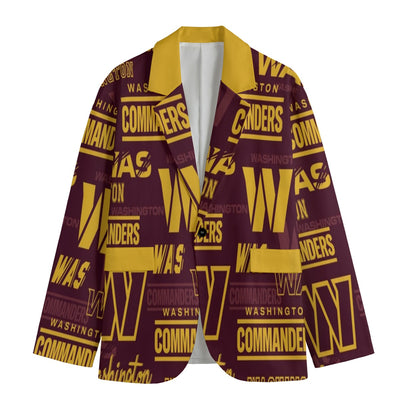 Blazer de cuello de solapa plana Washington Commanders