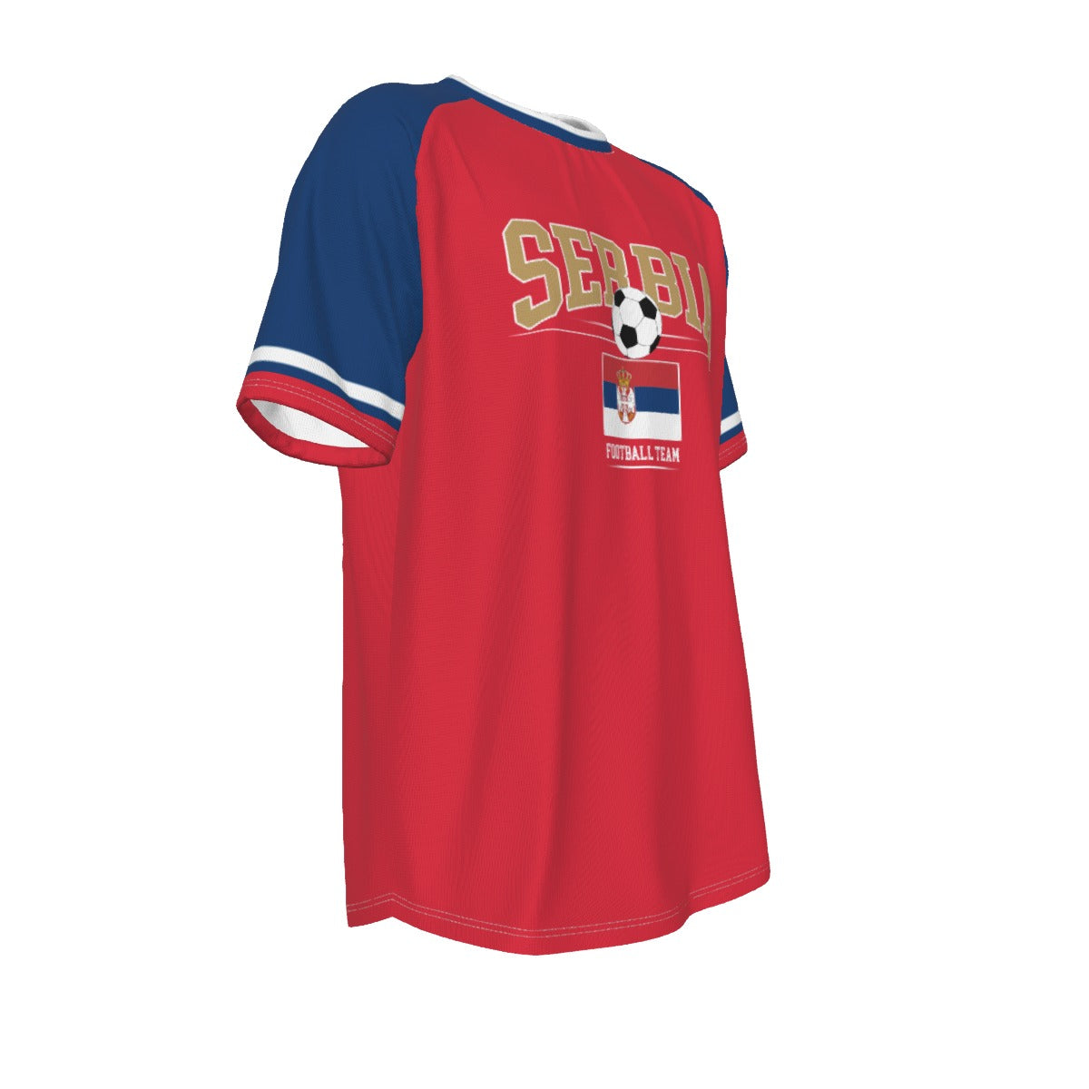 SERBIA Euro football team O-neck Short Sleeve T-shirt