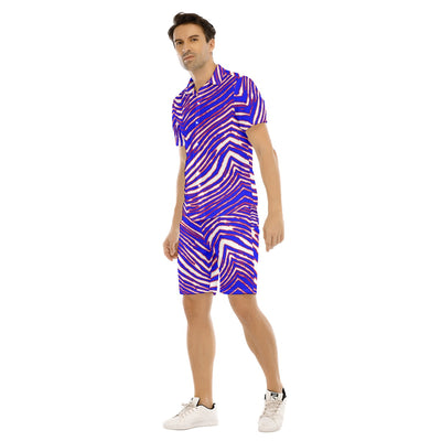 Conjunto de camiseta de manga corta para hombre con estampado de cebra de los Buffalo Bills de la NFL