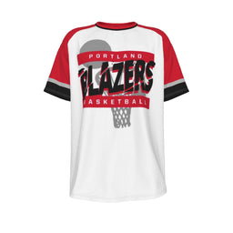 Portland Trail Blazers NBA Basketball Raglan Sleeve T-Shirt