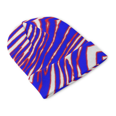 Gorro de punto con estampado de cebra de los Buffalo Bills de la NFL