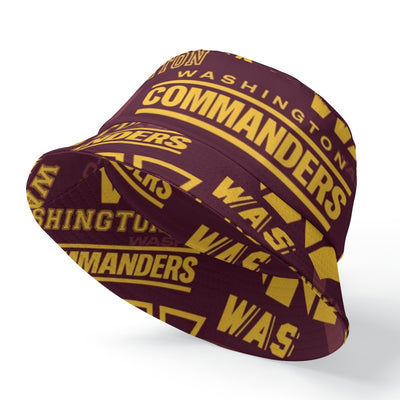 Washington Commanders Double-Sided Bucket Hat with High-Quality Print