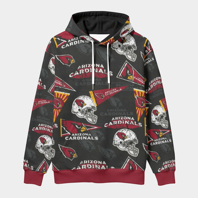 Arizona Cardinals Classic Pullover Hoodie with Front Pocket and Drawstring