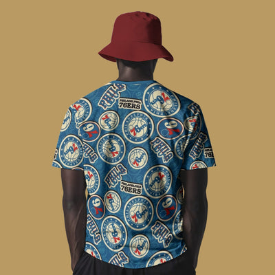 Philadelphia 76ers All Over Print Classic T-Shirt for Comfortable Daily Wear