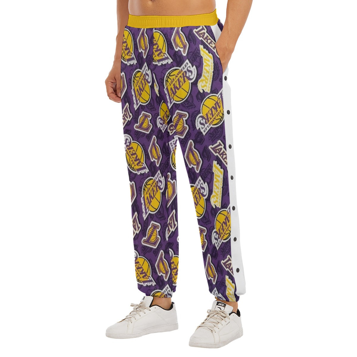 Pantalones deportivos de baloncesto de la NBA de Los Ángeles Lakers
