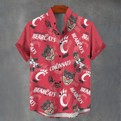 University of Cincinnati - Bearcats Shirt|110GSM Imitation Flax