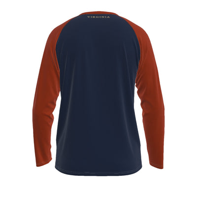 Universidad de Virginia - Camiseta de manga larga con mangas raglán de los Cavaliers