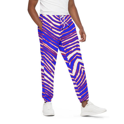 Pantalones unisex con estampado de cebra de los Buffalo Bills de la NFL | Algodón 310 g/m²