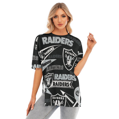 Las Vegas Raiders Women's Short Sleeve T-Shirt with Hem Split
