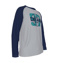 Chicago football college Long Sleeve T-shirt With Raglan Sleeve