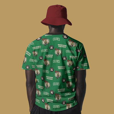 Boston Celtics All Over Print T-Shirt for Men and Women Comfortable Loose Fit Jersey Tee