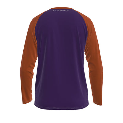 Universidad de Clemson - Camiseta de manga larga con mangas raglán de los Tigers