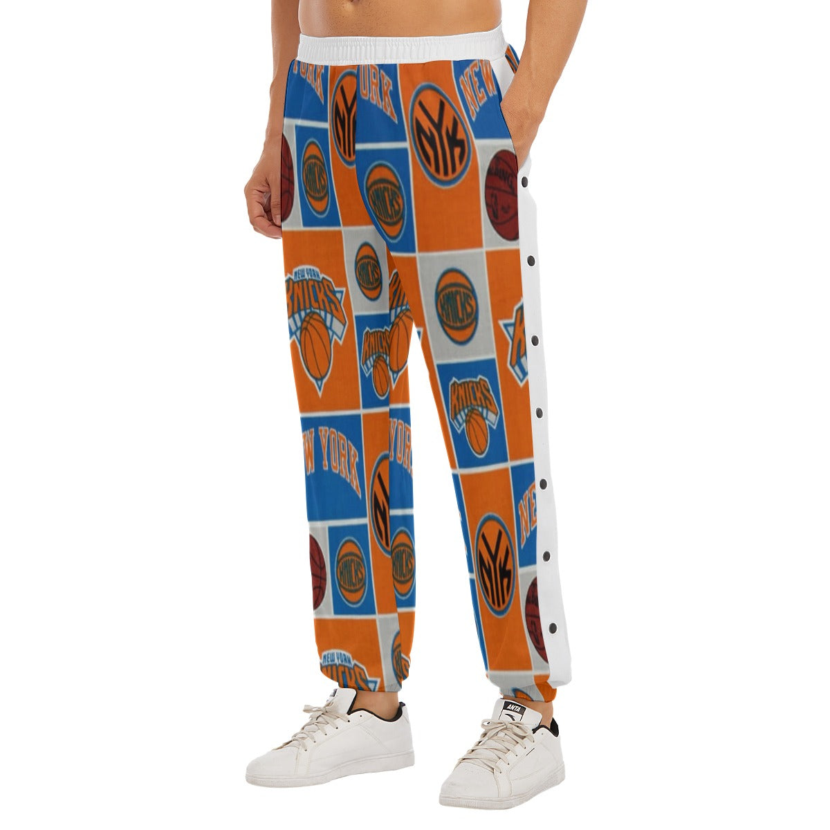 Pantalones deportivos de baloncesto para hombre de los New York Knicks de la NBA