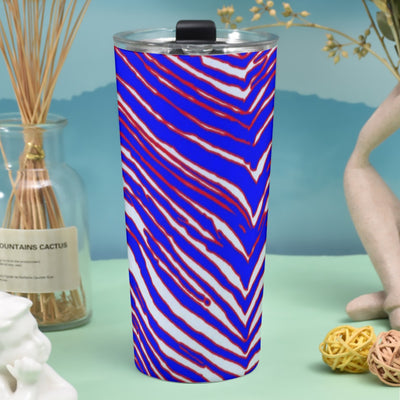 Vaso de 30 oz con estampado de cebra de los Buffalo Bills de la NFL