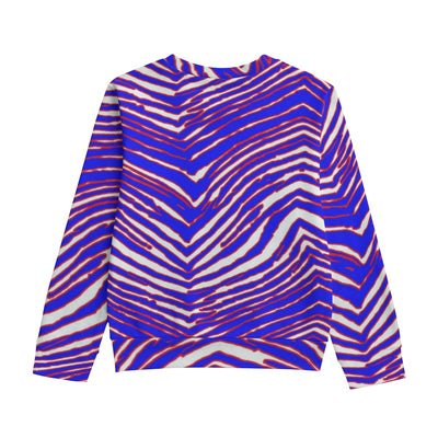 Sudadera de cuello redondo para niño con estampado de cebra de los Buffalo Bills de la NFL | Algodón 310 g/m²