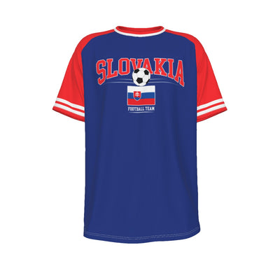 Slovakia Euro football team O-neck Short Sleeve T-shirt