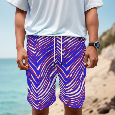 Pantalones cortos cargo con estampado de cebra de los Buffalo Bills de la NFL para hombre