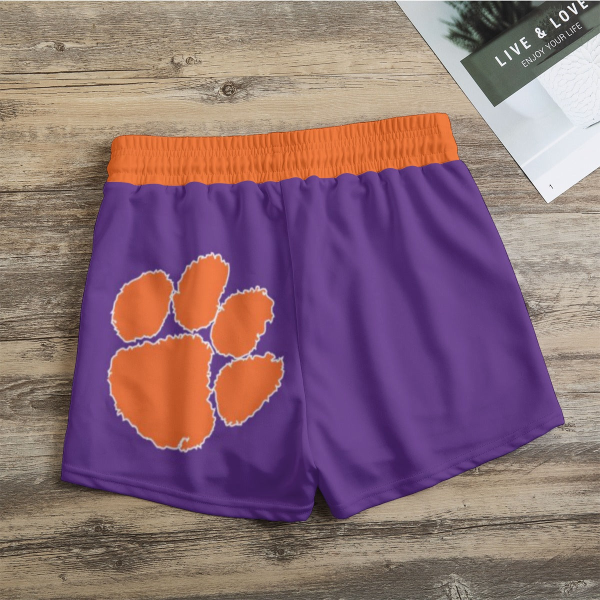 Universidad de Clemson - Pantalones cortos casuales de los Tigers