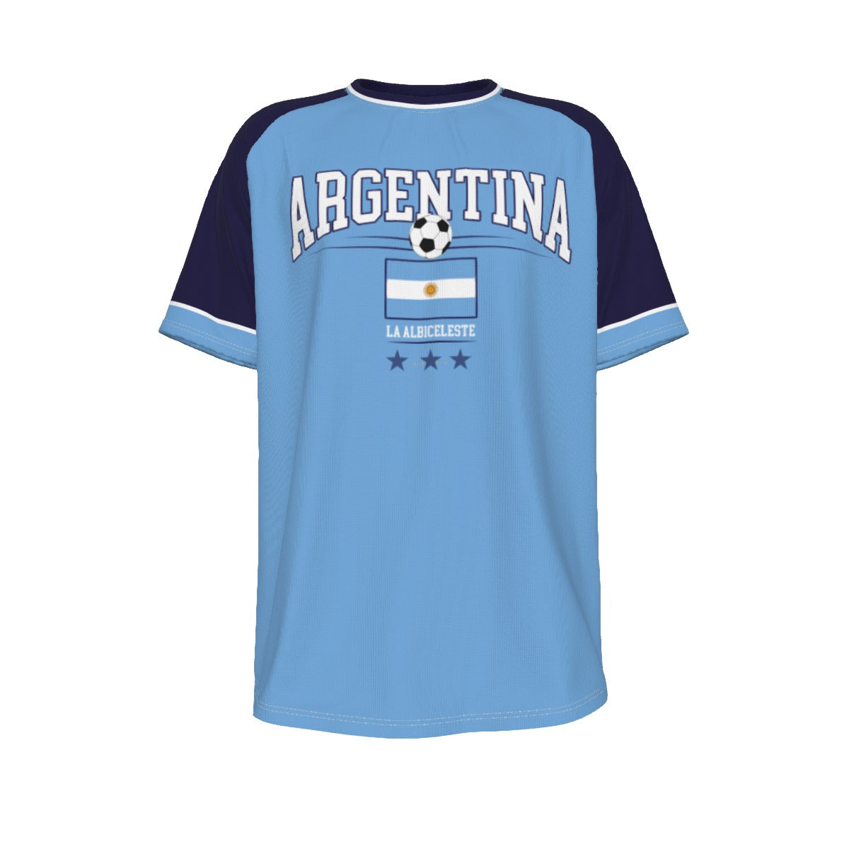 Camiseta del equipo nacional de futbol Argentiona Camiseta de fútbol de manga corta