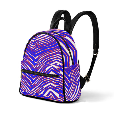 Mochila pequeña con estampado de cebra de los Buffalo Bills de la NFL