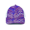 Nfl Football Buffalo Bills zubaz zebra print  Unisex Trucker Hat With White Half-mesh