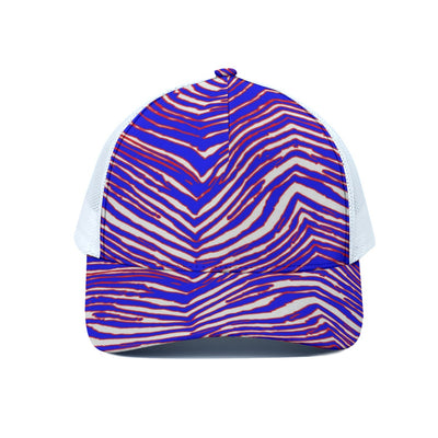 Nfl Football Buffalo Bills zubaz zebra print  Unisex Trucker Hat With White Half-mesh