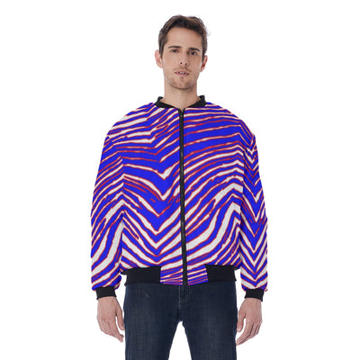 Chaqueta bomber con estampado de cebra de los Buffalo Bills de la NFL para hombre