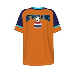 NETHERLAND Euro football team orange O-neck Short Sleeve T-shirt