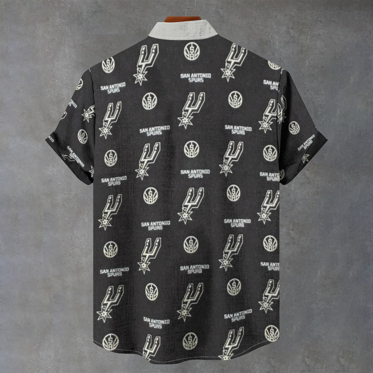 San Antonio Spurs Stand Collar Shirt|110GSM Imitation Flax