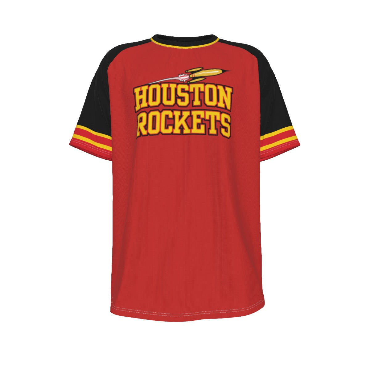 Houston Rockets T-shirt, NBA raglan sleeve shirt, Rockets basketball apparel, short sleeve basketball tee, Houston Rockets fan gear, NBA official merchandise, Rockets workout shirt, Houston Rockets clothing