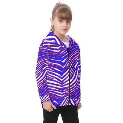 Buffalo Bills zubaz Kid's Heavy Fleece Zip Up Hoodie
