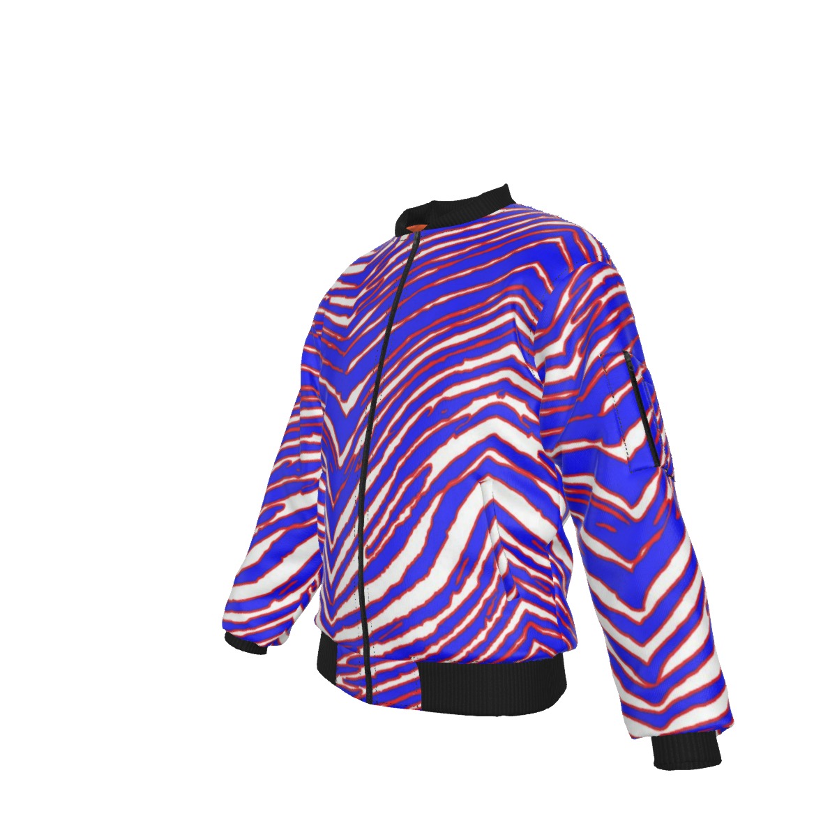 Buffalo Bills zubaz Bomber Jacket With with Sleeve Pocket