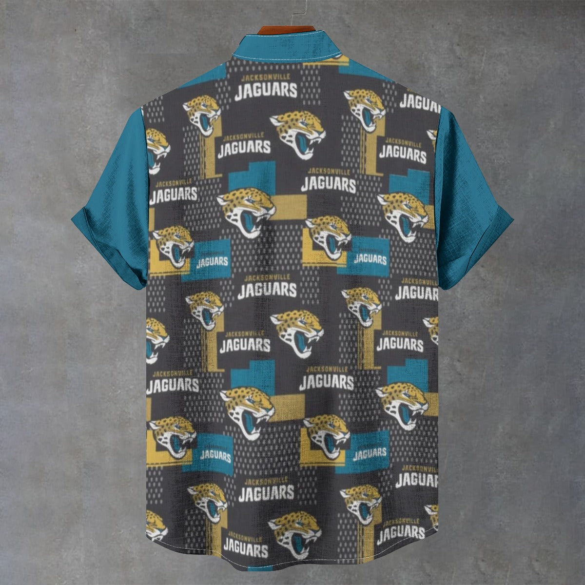 Jacksonville Jaguars Stand Collar Shirt|110GSM Imitation Flax