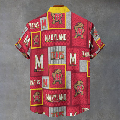 University of Maryland - Terrapins Shirt|110GSM Imitation Flax