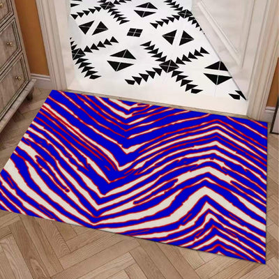 Felpudo con estampado de cebra de los Buffalo Bills de la NFL