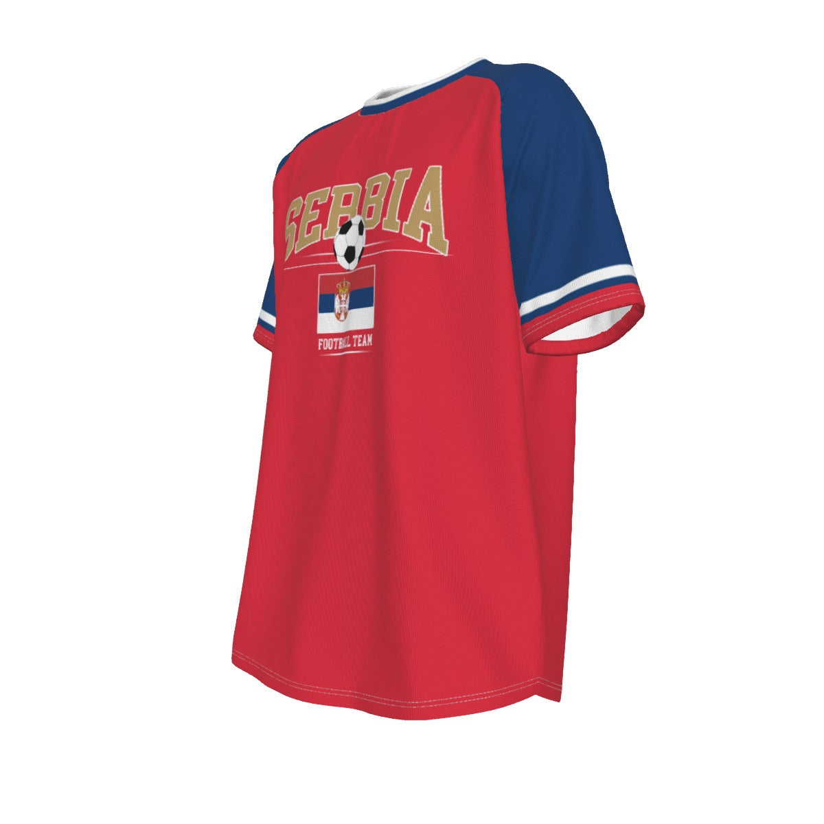 SERBIA Euro football team O-neck Short Sleeve T-shirt