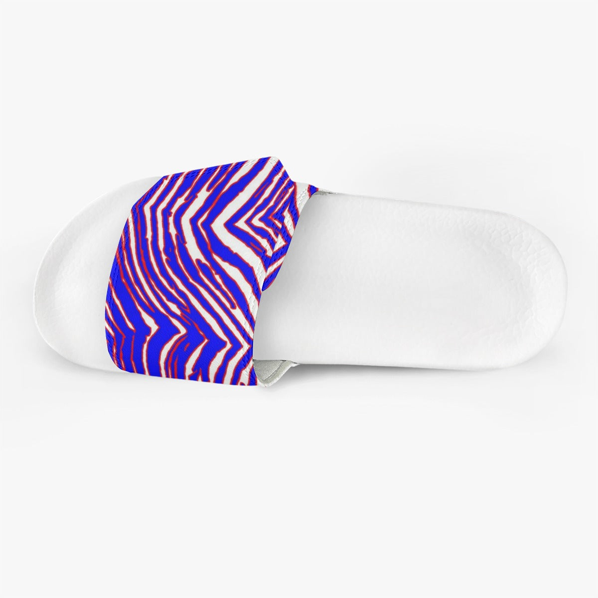 Pantuflas con velcro y estampado de cebra de los Buffalo Bills de la NFL