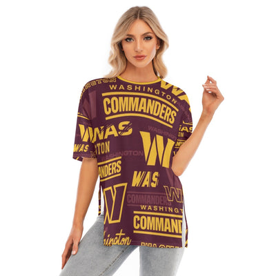 Washington Commanders NFL Women's Short Sleeve T-Shirt with Hem Split