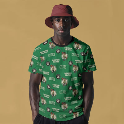 Boston Celtics All Over Print T-Shirt for Men and Women Comfortable Loose Fit Jersey Tee