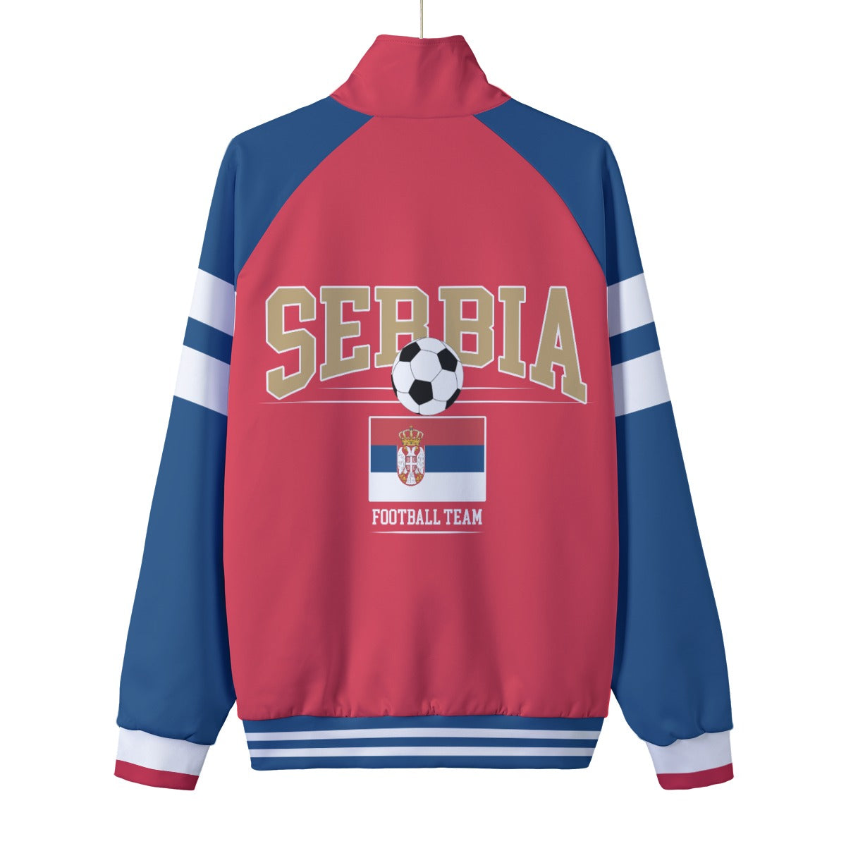 Ретро јакна са оковратником репрезентације Србије Serbia football team jacket