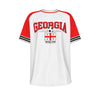Camiseta de manga corta con cuello redondo de la selección europea de fútbol de GEORGIA