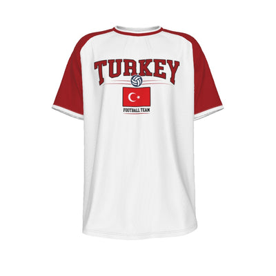 TURKEY Euro football team O-neck Short Sleeve T-shirt