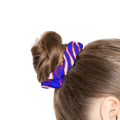 Nfl Football Buffalo Bills zubaz zebra print Summer Scrunchie