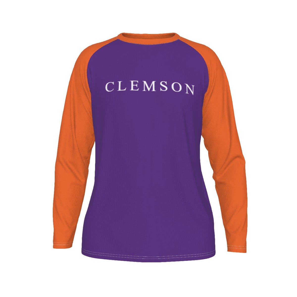 Universidad de Clemson - Camiseta de manga larga con mangas raglán de los Tigers