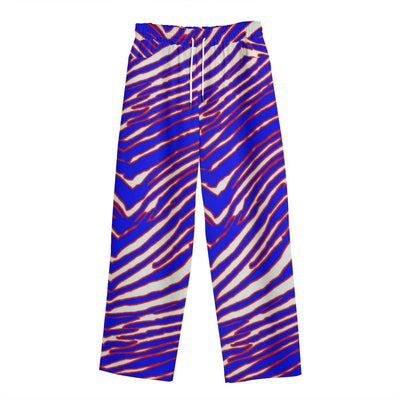 Pantalones casuales unisex con estampado de cebra de los Buffalo Bills de la NFL | Algodón de 245 g/m²