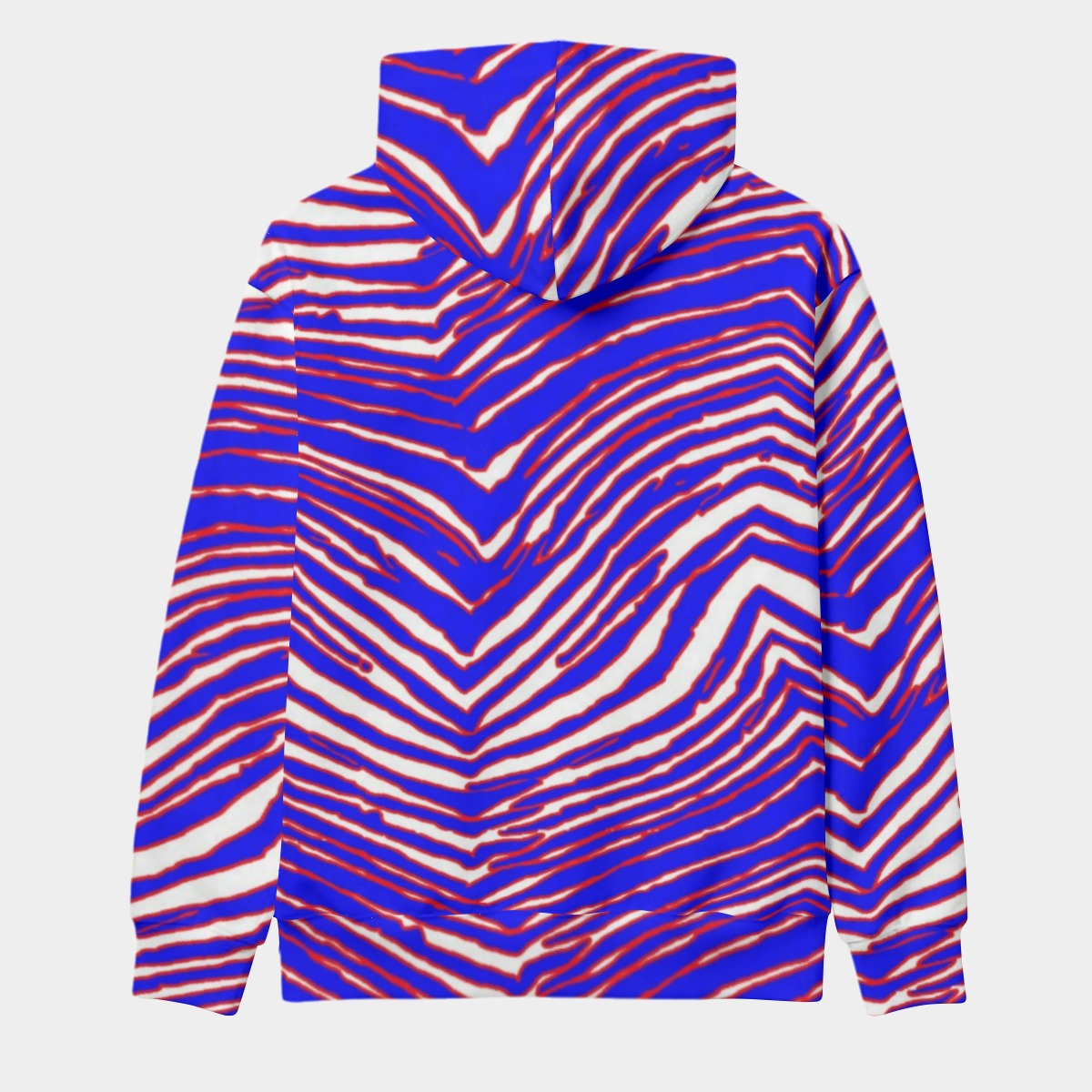 Nfl Football Buffalo Bills zubaz zebra print Pullover Hoodie