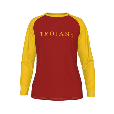 Camiseta de manga larga raglán de los California Trojans