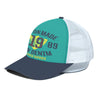 Vintage Union Denim green yelow navy Trucker Hat With White Half-mesh - Jacketon