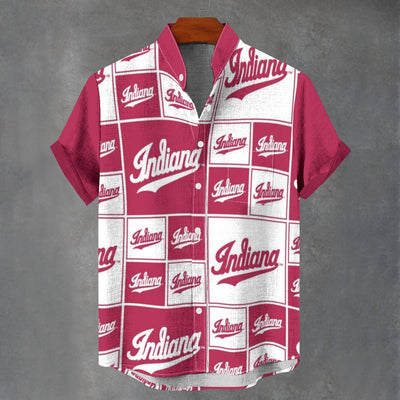 Indiana University Bloomington - Hoosiers Shirt|110GSM Imitation Flax